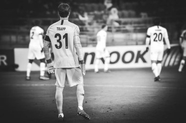 Kharkiv, Ukrayna - 14 Şubat 2019: Kevin Trapp oyuncusu 