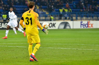 Kharkiv, Ukrayna - 14 Şubat 2019: Kevin Trapp oyuncusu 