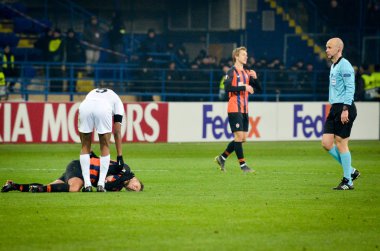Kharkiv, Ukrayna - 14 Şubat 2019: Futbolcu du