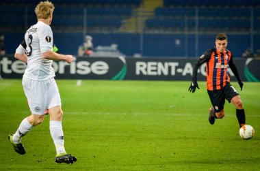 Kharkiv, Ukrayna - 14 Şubat 2019: Martin Hinteregger oyuncusu 