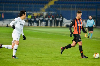 Kharkiv, Ukrayna - 14 Şubat 2019: Makoto Hasebe oyuncu durin