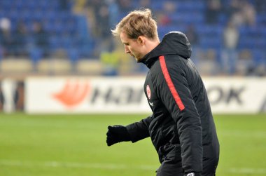 Kharkiv, Ukrayna - 14 Şubat 2019: Yedek Futbol oyunu