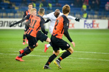 Kharkiv, Ukrayna - 14 Şubat 2019: Futbolcu