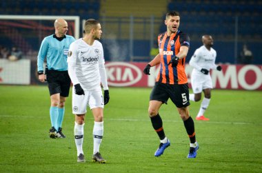 Kharkiv, Ukrayna - 14 Şubat 2019: Futbolcu