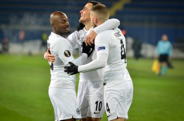 Kharkiv, Ukrayna - 14 Şubat 2019: Eintracht Frankfurt oyuncusu