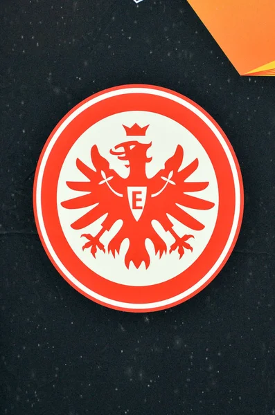 Kharkiv, Ukrayna - 14 Şubat 2019: Eintracht Frankfurt logosu