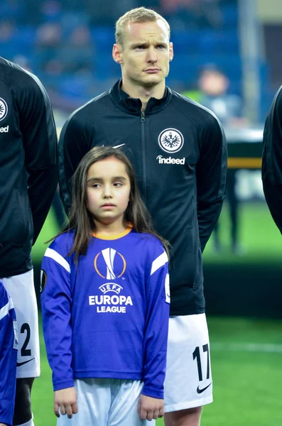 Kharkiv, Ukrayna - 14 Şubat 2019: Sebastian Rode oyuncusu duri