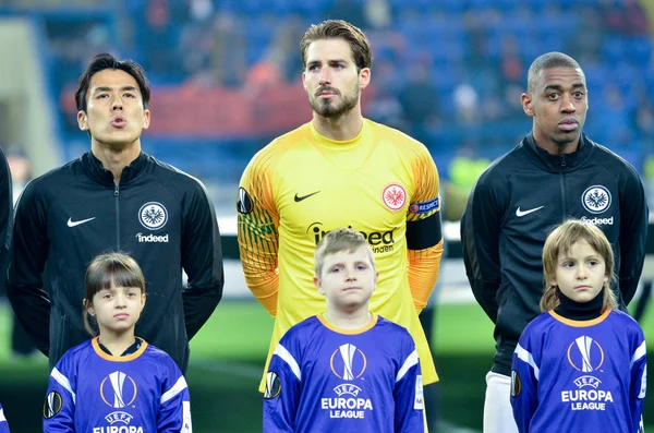 Kharkiv, Ukrayna - 14 Şubat 2019: Uef sırasında Kevin Trapp