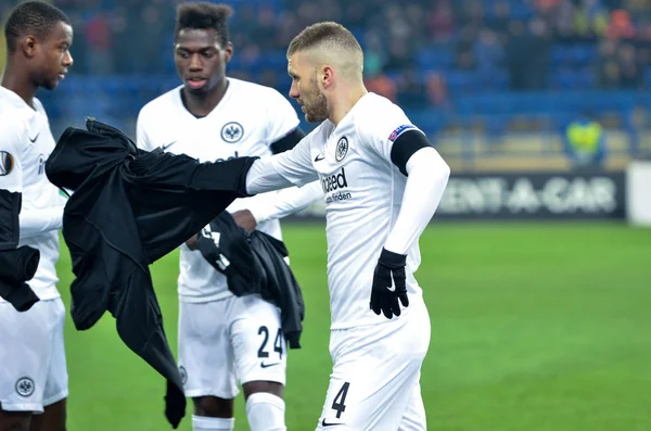 Kharkiv, Ukrayna - 14 Şubat 2019: Ante Rebic Uefa sırasında