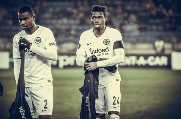 Kharkiv, Ukrayna - 14 Şubat 2019: Evan N'Dicka ve Danny da 