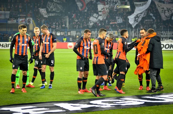 Kharkiv, Ukrayna - 14 Şubat 2019: Shakhtar Futbolcu 