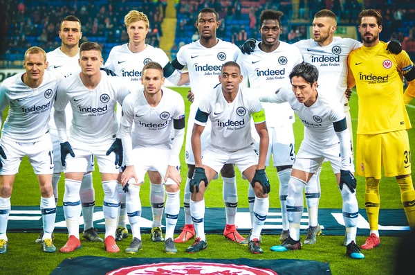 Kharkiv, Ukrayna - 14 Şubat 2019: Futbolcu