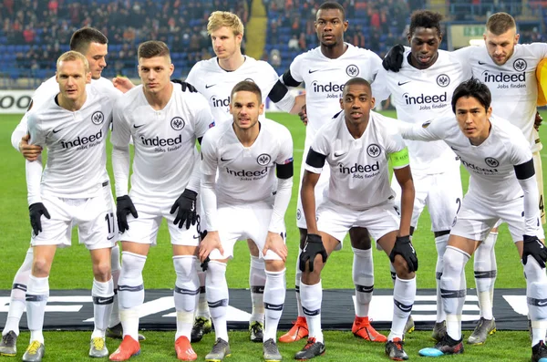 Kharkiv, Ukrayna - 14 Şubat 2019: Futbolcu