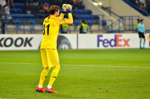 KHARKIV, UCRANIA - 14 de febrero de 2019: Kevin Trapp jugador durante —  Fotos de Stock