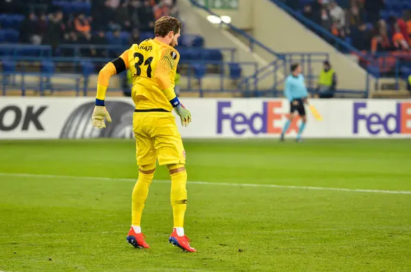 KHARKIV, UKRAINE - February 14, 2019: Kevin Trapp player during — Stock Photo, Image