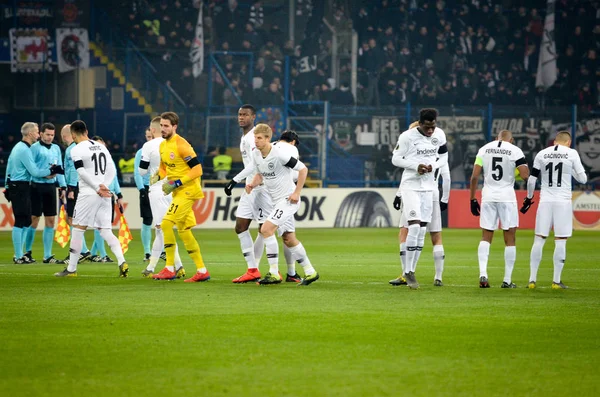 KHARKIV, UCRANIA - 14 de febrero de 2019: Eintracht Frankfurt Footb — Foto de Stock