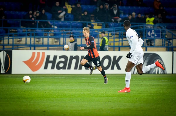 Kharkiv, Ukrayna - 14 Şubat 2019: Evan N'Dicka Ue sırasında