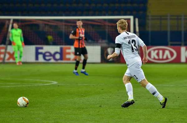 Kharkiv, Ukrayna - 14 Şubat 2019: Martin Hinteregger oyuncusu 
