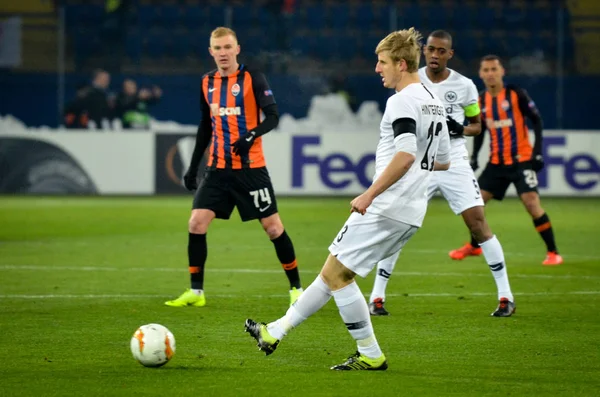 Kharkiv, Ukrayna - 14 Şubat 2019: Martin Hinteregger oyuncusu 