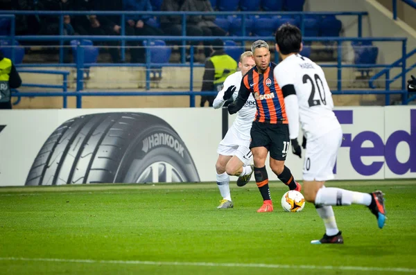 KHARKIV, UCRÂNIA - 14 de fevereiro de 2019: Jogador Marlos durante o U — Fotografia de Stock