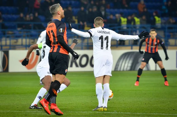 Kharkiv, Ukrayna - 14 Şubat 2019: Mijat Gacinovic oyuncu dur