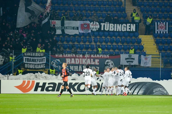 Kharkiv, Ukrayna - 14 Şubat 2019: Eintracht Frankfurt footb