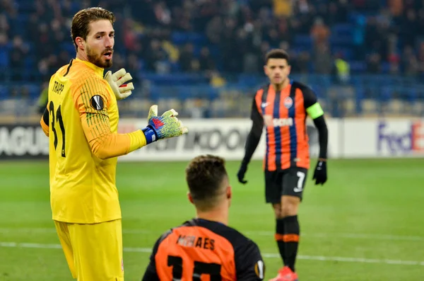 Kharkiv, Ukrayna - 14 Şubat 2019: Kevin Trapp oyuncusu 