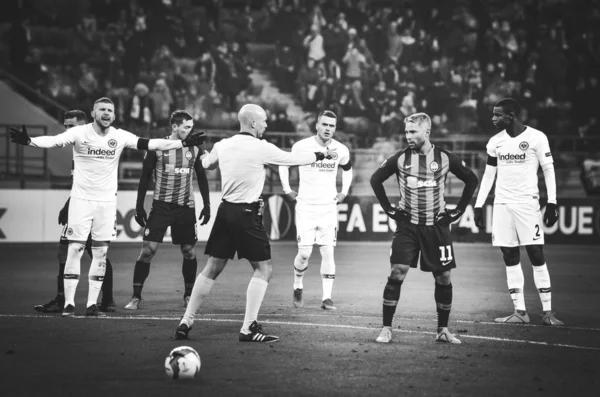 Kharkiv, Ukrayna - 14 Şubat 2019: Marlos penaltıdan geldi du