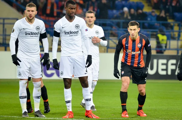 Kharkiv, Ukrayna - 14 Şubat 2019: Evan N'Dicka Ue sırasında