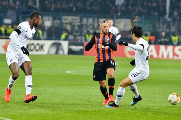 Kharkiv, Ukrayna - 14 Şubat 2019: Makoto Hasebe ve Evan N'D