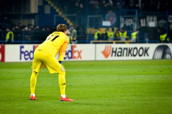 Kharkiv, Ukrayna - 14 Şubat 2019: Kevin Trapp oyuncusu 