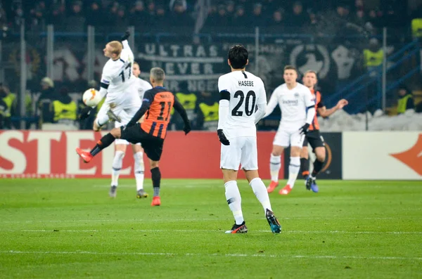 Kharkiv, Ukrayna - 14 Şubat 2019: Makoto Hasebe oyuncu durin