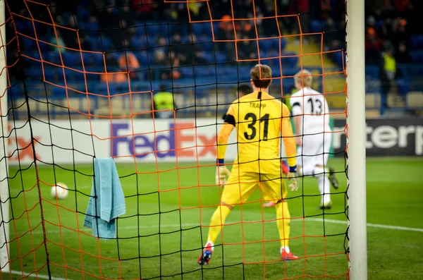 KHARKIV, UCRANIA - 14 de febrero de 2019: Kevin Trapp jugador durante —  Fotos de Stock