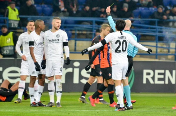 Kharkiv, Ukrayna - 14 Şubat 2019: Makoto Hasebe oyuncu durin