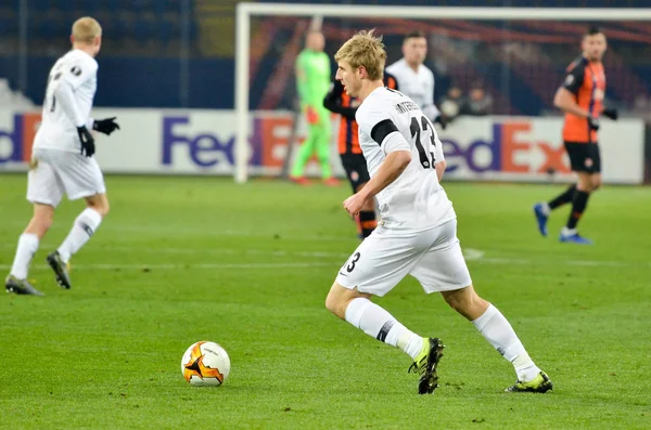 Kharkiv, Ukrayna - 14 Şubat 2019: Martin Hinteregger oyuncusu