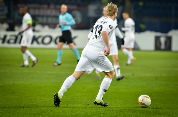 Kharkiv, Ukrayna - 14 Şubat 2019: Martin Hinteregger oyuncusu