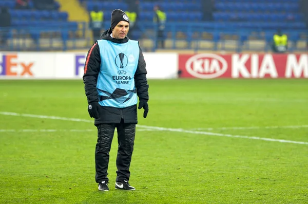 Kharkiv, Ukrayna - 14 Şubat 2019: Yedek Futbol oyunu