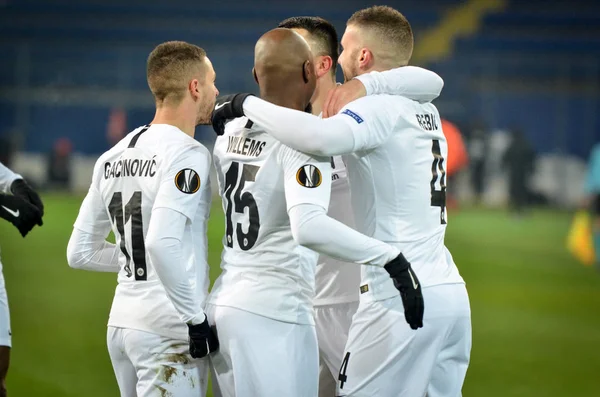 Kharkiv, Ukrayna - 14 Şubat 2019: Eintracht Frankfurt oyuncusu