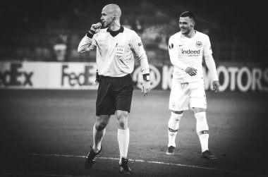 Kharkiv, Ukrayna - 14 Şubat 2019: Yargıç Anthony Taylor durin