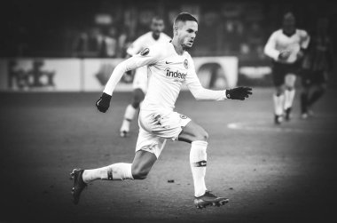 Kharkiv, Ukrayna - 14 Şubat 2019: Ante Rebic oyuncusu