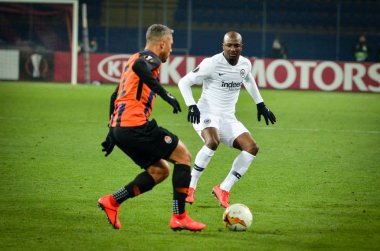 Kharkiv, Ukrayna - 14 Şubat 2019: Futbolcu