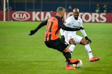 Kharkiv, Ukrayna - 14 Şubat 2019: Futbolcu