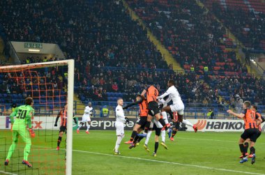 Kharkiv, Ukrayna - 14 Şubat 2019: Futbolcu