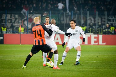 Kharkiv, Ukrayna - 14 Şubat 2019: Makoto Hasebe oyuncu durin