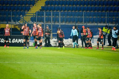Kharkiv, Ukrayna - 14 Şubat 2019: Shakhtar Futbolcu 