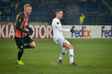 Kharkiv, Ukrayna - 14 Şubat 2019: Ante Rebic oyuncusu