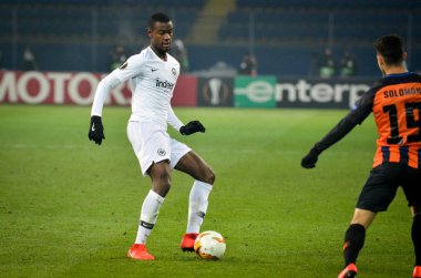 Kharkiv, Ukrayna - 14 Şubat 2019: Futbolcu