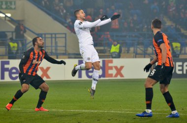 Kharkiv, Ukrayna - 14 Şubat 2019: Futbolcu