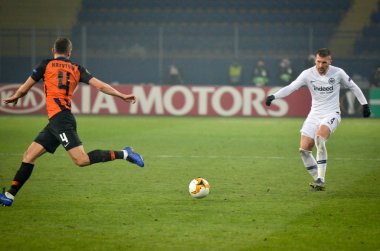 Kharkiv, Ukrayna - 14 Şubat 2019: Ante Rebic oyuncusu