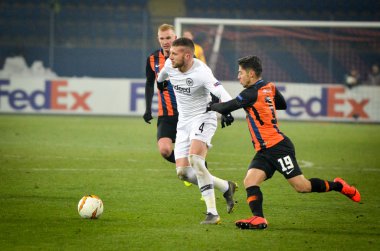 Kharkiv, Ukrayna - 14 Şubat 2019: Ante Rebic oyuncusu